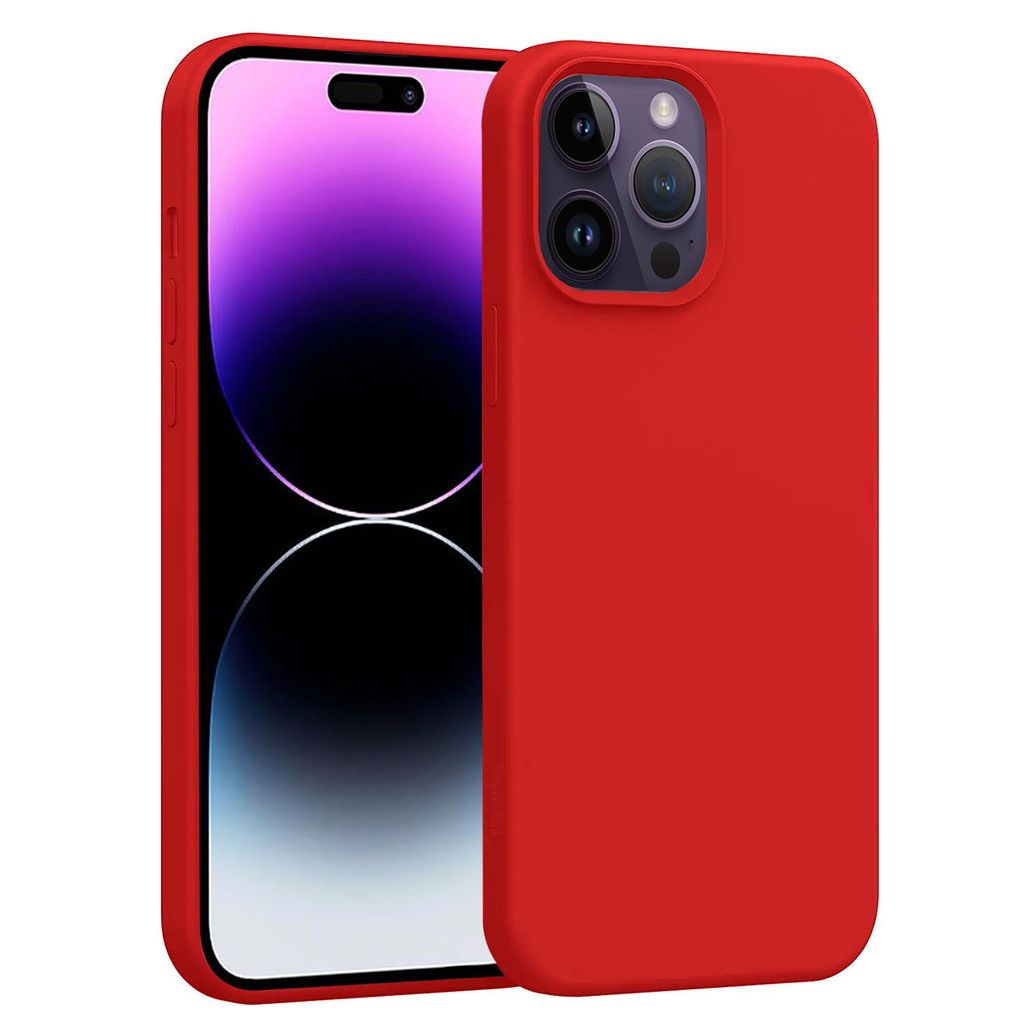 LIRAMARK Liquid Silicone Soft Back Cover Case for Apple iPhone 14 Pro (6.1 inch)