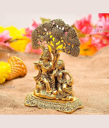 Shri Astha Vinayak Iron Radha Krishna Idol ( 12 cm )