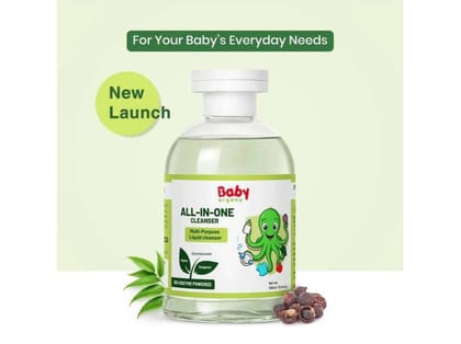 Baby Organo All-in-One Baby Bottle & Veg Cleanser 300ml | Removes 99% Germs & Pesticides | Neem Reetha Bio-Enzymes | Safe Baby Cleaner (0+ Months)