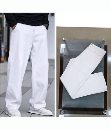 9x denims Basic Men's Jeans - White ( Pack of 1 )