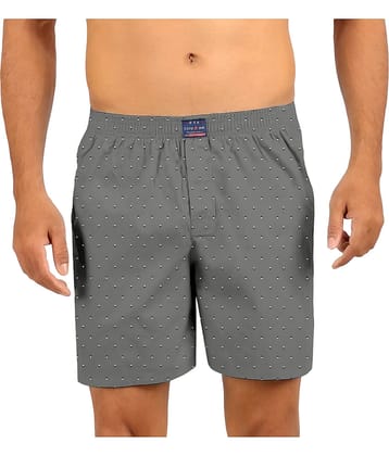 FTX Pack of 1 Cotton Boxers For Men's ( Grey )
