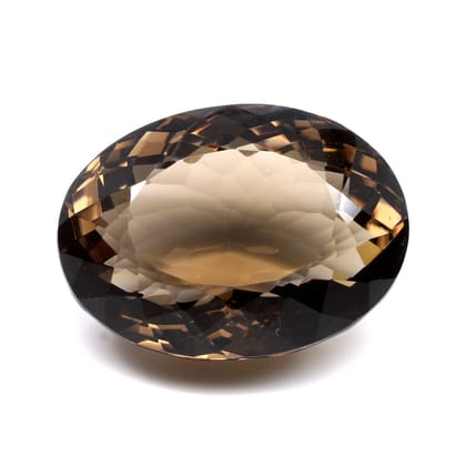 Huge collectible 187.3Ct Natural Smoky Quartz Crystal Oval Gemstone