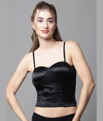 PrettyCat Satin Lightly Padded Women's Balconette Bra ( White )