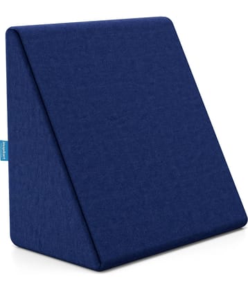 HOSPIKART Memory Foam Bed Wedge Pillow for Back Support, Acid Reflux, Snoring & Back Pain, GERD (Navy Blue)