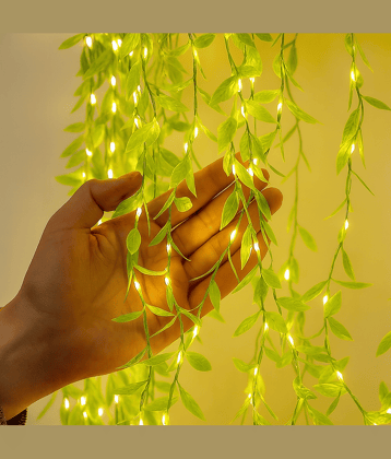 SPARKWORLD Yellow 3M Curtain String Light ( Pack of 1 )