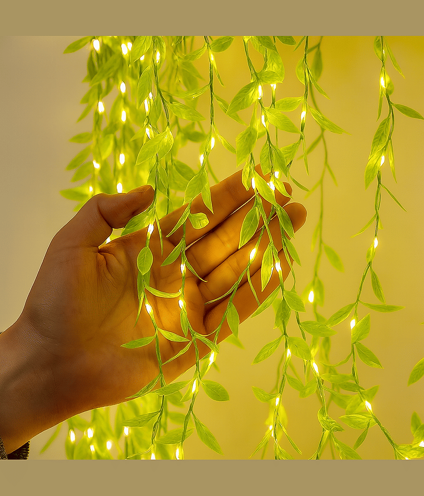 SPARKWORLD Yellow 3M Curtain String Light ( Pack of 1 )