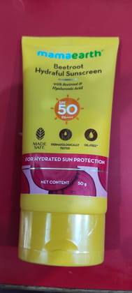 Mamaearth beetroot hyraful sunscreen 50 g