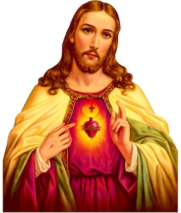 Wallzone Jesus Sticker ( 40 x 50 cms )