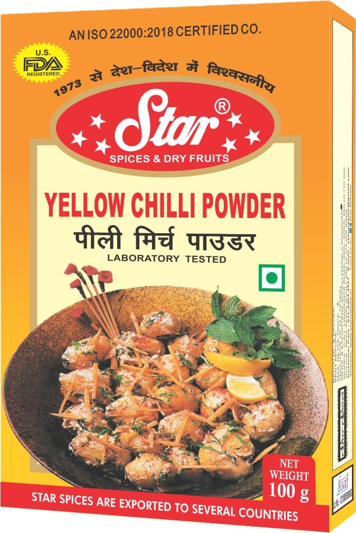 Star Spices Yellow Chilli Powder, 500 gm