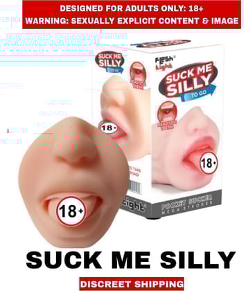 New Real Fell Mouth Suck Me Silly Silicon Masturbator Mini Doll Male Sexy Toy For Men