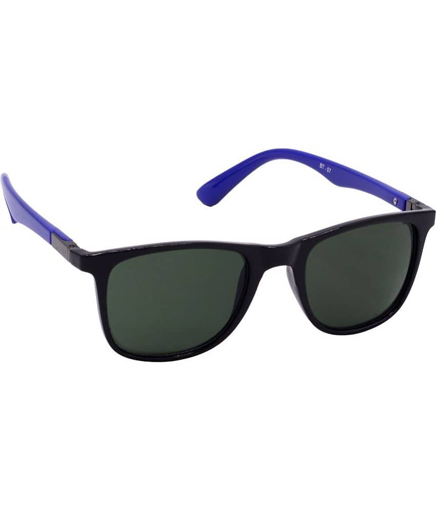 Hrinkar Black Rectangular Sunglasses ( Pack of 1 )