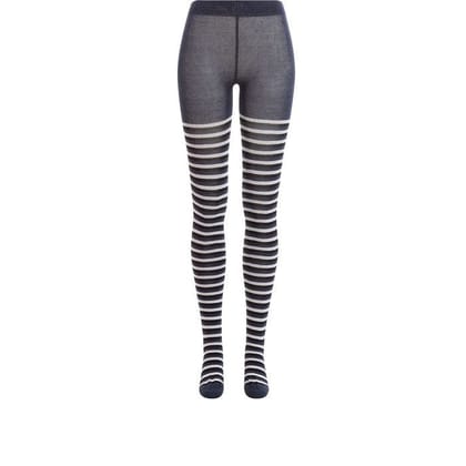CARON CANNA CANNA grey striped fitness tights CARON CANNA CANNA grey striped fitness tights