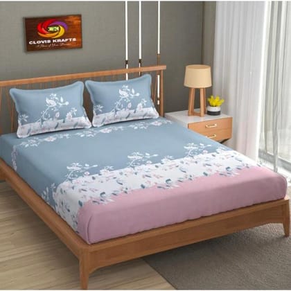 Homdazal Microfibre Abstract Queen Size (Light Blue & Light Pink) Homdazal Microfibre Abstract Queen Size (Light Blue & Light Pink)