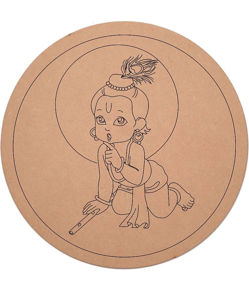 Asmi Collection Traditional Door Hanging 1 ft Brown ( Pack of 1 )