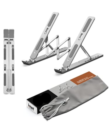 Laptop Stand Extra Strong Adjustable, Stand Riser Laptop Holder for Desk Air-Ventilation Notebook Mount, Compatible with MacBook Air, Pro, Dell, 10-15.6”