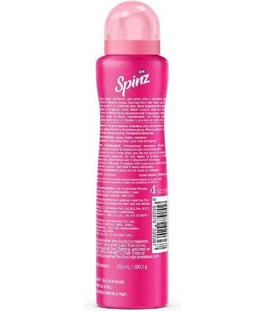 Spinz - BLACK MAGIC 1 EXOTIC DEODORANT Deodorant Spray & Perfume for Unisex 300 ml ( Pack of 2 )