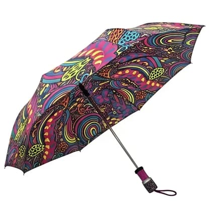 S V M 1 Fold Manual Umbrella For Rain Sun Wind ( Multi , Printed )