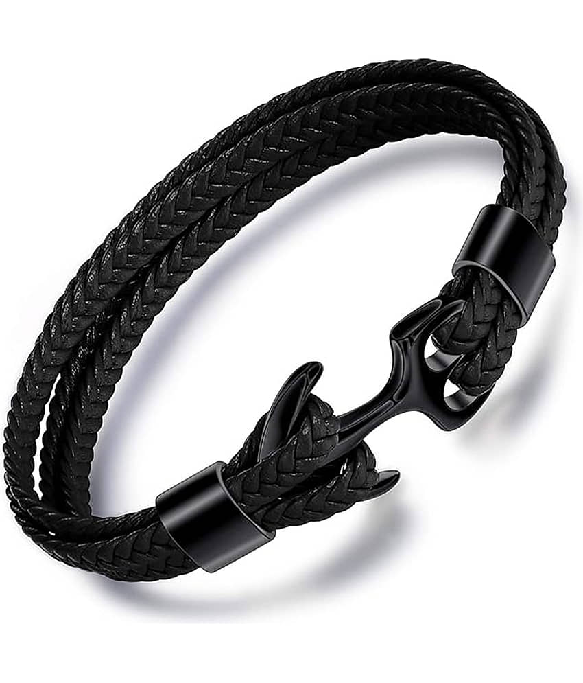 FASHION FRILL Black Bracelet ( Pack of 1 )