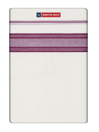 Mens Cotton White Double Layered Dhoti with Fancy Kara  - Vatakara 27150-4Mtr