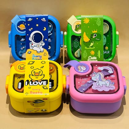 Cute Animal & Space Theme Lunch Box for Kids 750ml