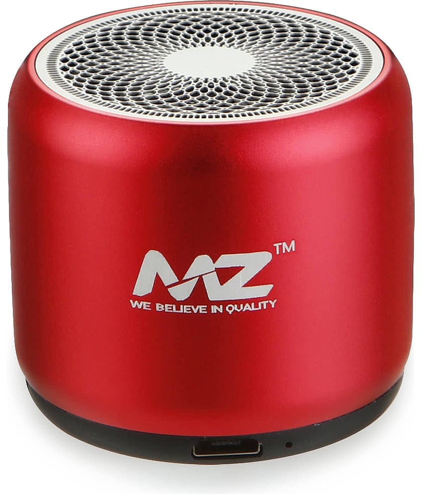 MZ M9 5 W Bluetooth Speaker Bluetooth V 5.0 with SD card Slot Playback Time 6 hrs Red