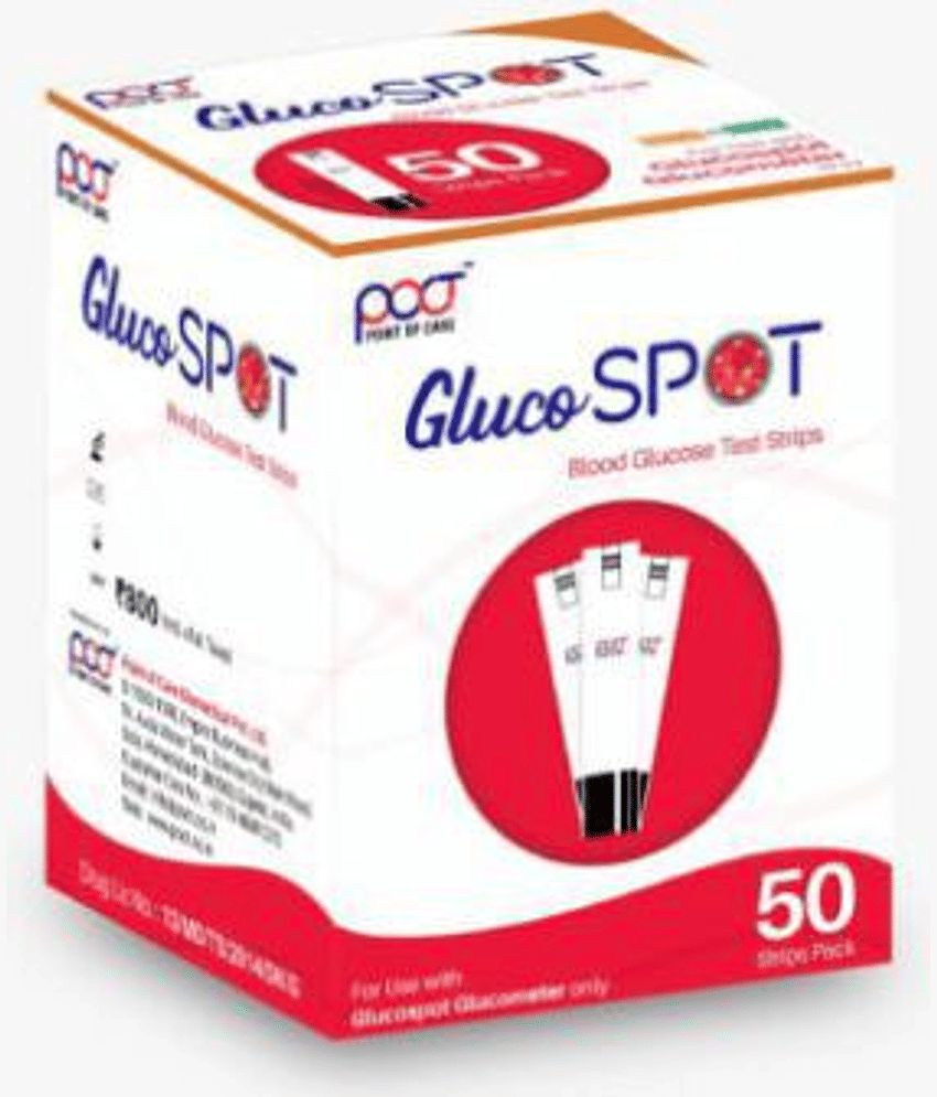 Poctgluco Spot Sugar Test Strips(Pack of 50)