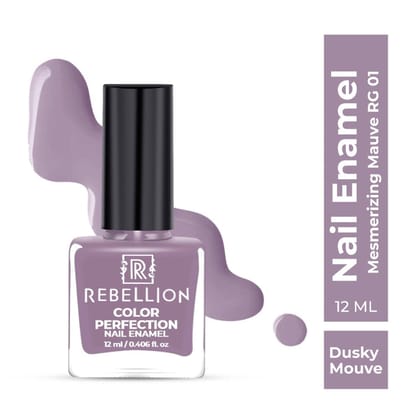 Rebellion Color Perfection Nail Enamel - Buy 1 Get 2 FREE-Dusky mauve - Mesmerizing Mauve RG01