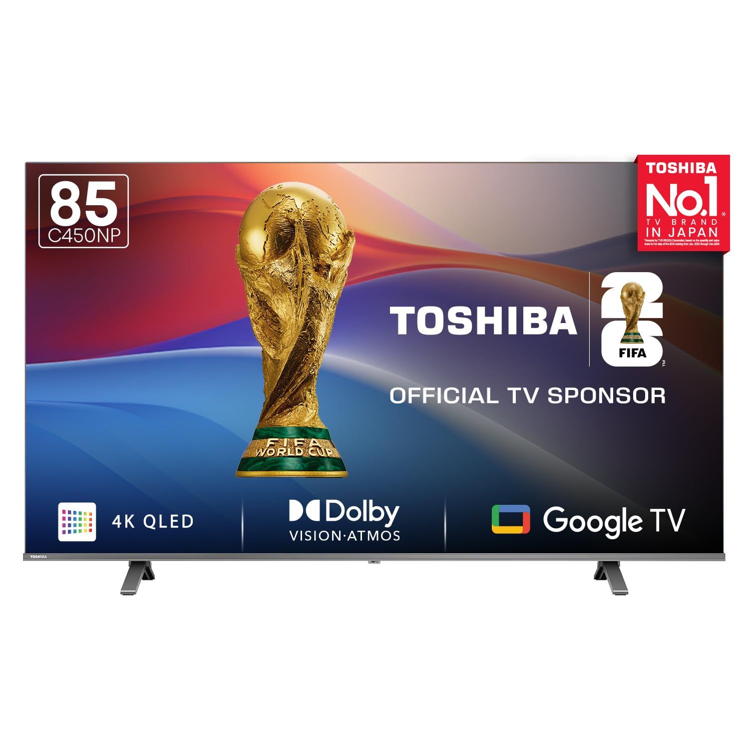 Toshiba 139 cm (55 inches) C450ME Series 4K Ultra HD Smart QLED TV 55C450ME (Silver) Toshiba 139 cm (55 inches) C450ME Series 4K Ultra HD Smart QLED TV 55C450ME (Silver) - Sliver / 55 inches