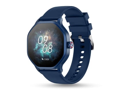 Pebble Hive Smart Watch 1.39" HD Octa Display, BT Calling, Health Suite, DIY Watch Face, World Clock  - Blue