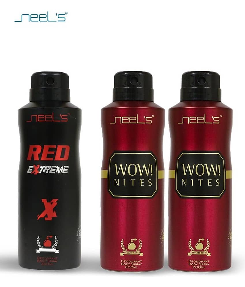 Neel's - Deodorant Spray for Unisex 200 ml ( Pack of 3 )