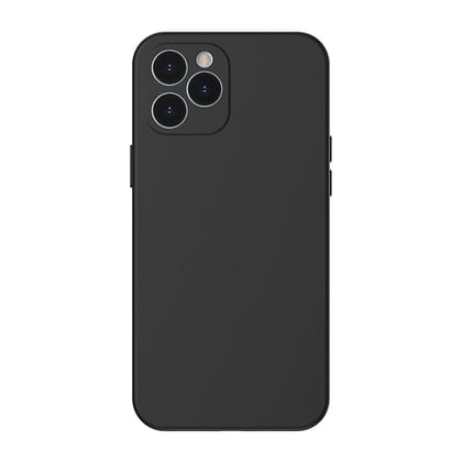 Baseus Liquid Silica Gel Protective Case for iPhone 12 2020 Models (WIAPIPH61P-YT01)-Black / iPhone 12 Mini 5.4"