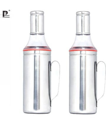 PIQUANT KITCHENWARE Oil Dropper Steel Oil Container/Dispenser Set of 2 1000 mL