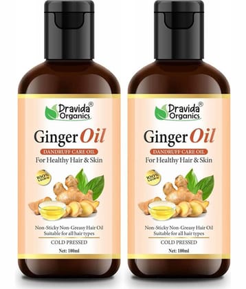 Dravida Organics Jojoba Hair Oil - 100% Pure & Natural for Skin & Hair Oil 100 mL Pack of 2