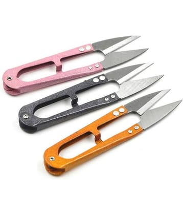 Sewing Scissors Yarn Thread Cutter Small Snips Trimming Nipper - Great for Stitch, Mini DIY Supplies (Multicolored-3)