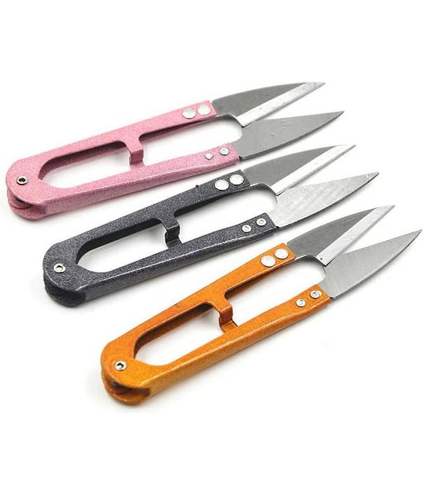 Sewing Scissors Yarn Thread Cutter Small Snips Trimming Nipper - Great for Stitch, Mini DIY Supplies (Multicolored-3)