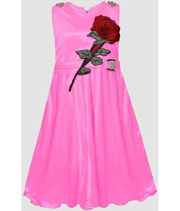 9stiches - Pink Lycra Baby Girl Frock ( Pack of 1 )