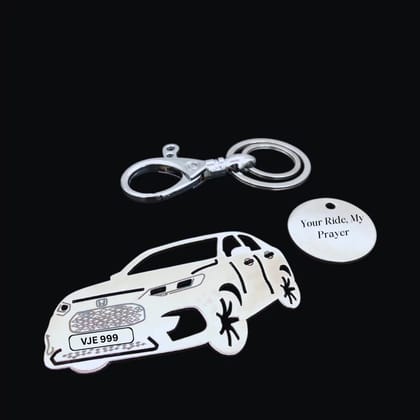 Honda HRV 2023 Keychain-Side View / Silver