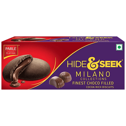 Parle Platina Hide & Seek Milano - Choco Filled Cocoa Rich Biscuits, 75 G
