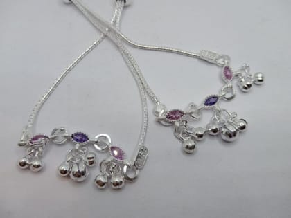 Pure silver 75percent bridal payal p = 52