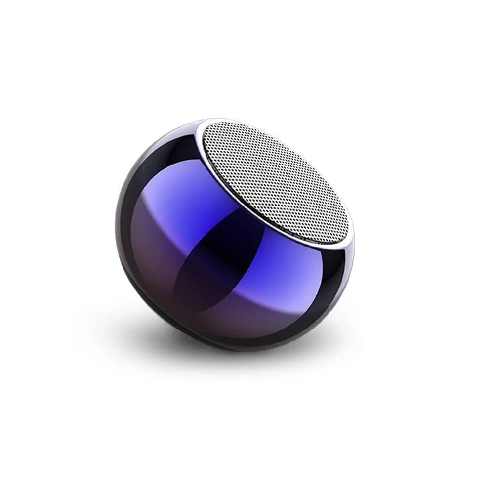 EDNITA jbl Ultra Mini Wireless Bluetooth Speaker with Heavy Metal Electroplating Round Speaker | Wireless Power Button Controlled, Long Lasting Battery & Quick Charge Pack of 1 (Multicolor) Multicolor / Universal