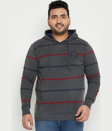 AUSTIVO Fleece Hooded Men's Sweatshirt - Grey ( Pack of 1 )