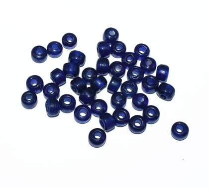 Pony Beads, Glass Pony Roller Bead, Large Hole Bead, Rondelle Bead, DIY Jewelry Supply,POY-017-100 Gram / 9X7 MM