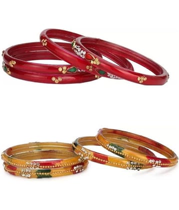 Somil Multicolor Bangle Set ( Pack of 8 )