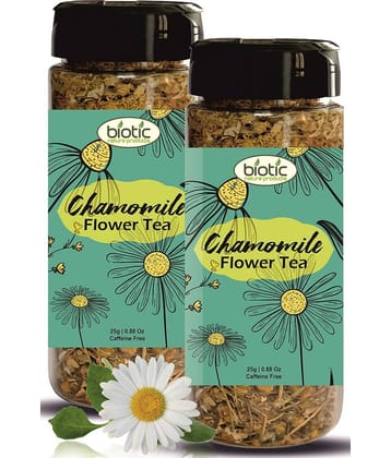 Biotic Chamomile Tea Loose Leaf 50 gm Pack of 2