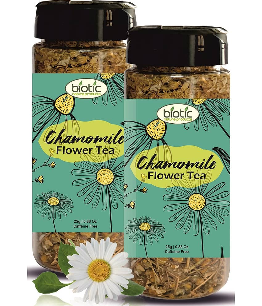 Biotic Chamomile Tea Loose Leaf 50 gm Pack of 2