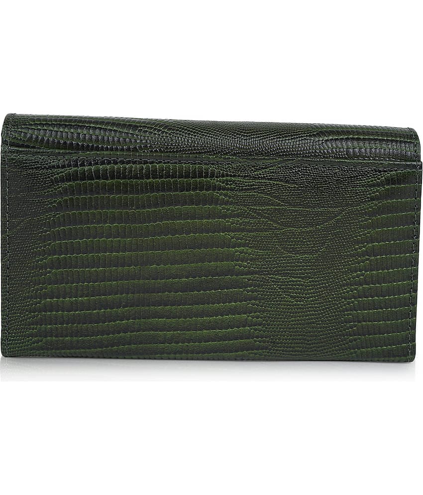 CIMONI Green Pure Leather Envelope