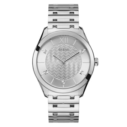 Guess Men Silver Dial Analog Watch - U1341G1M-Silver