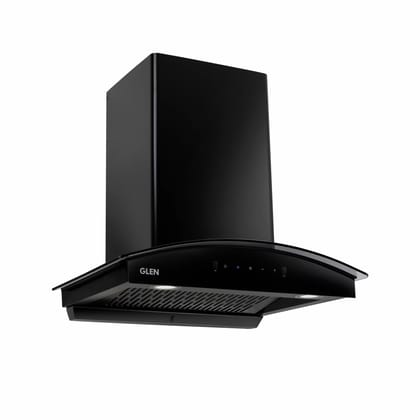 Auto Clean Chimney Curved Glass Filter-less with Motion Sensor, 1400 m³/h - 60/76/90cm (6068 BL MS AC)