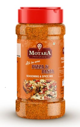 MOTABA Masala All In One Dry Pizza Seasoning Masala Flakes & Pizza-Pasta Seasoning Powder, 70 gm Each - Pack of 2