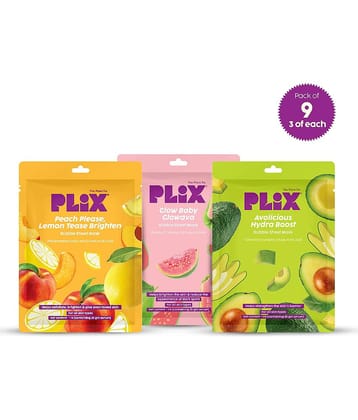 Plix - Moisturizing Mask for All Skin Type ( Pack of 9 )